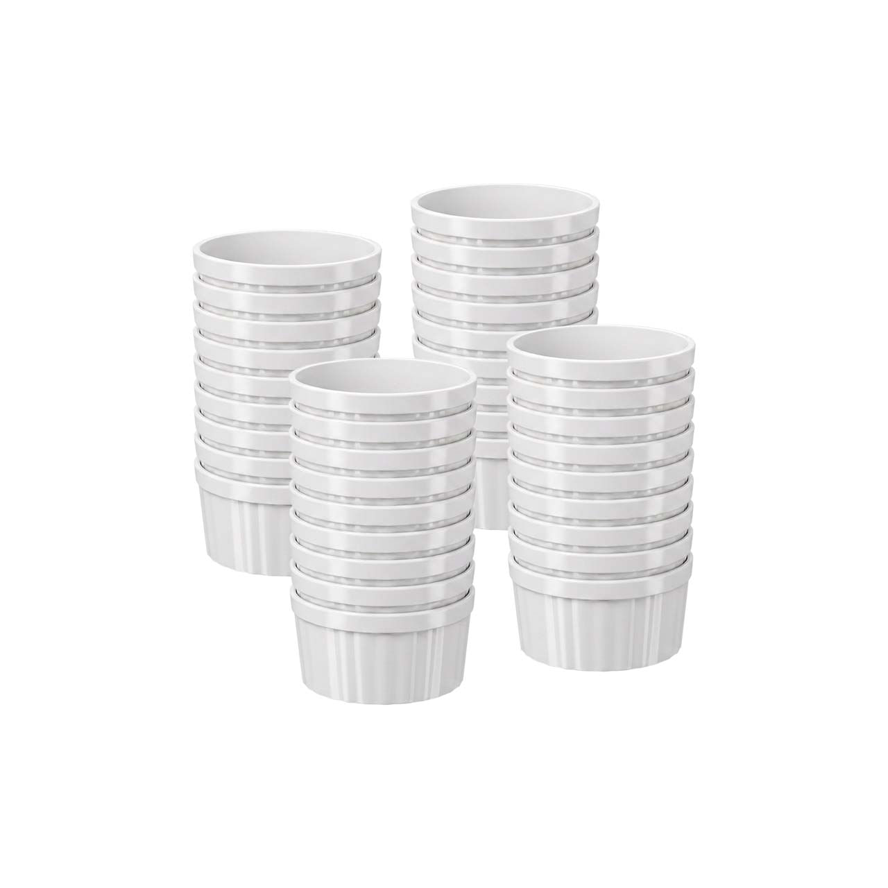 Kit 40 Ramekins Coza Uno 280ml Branco